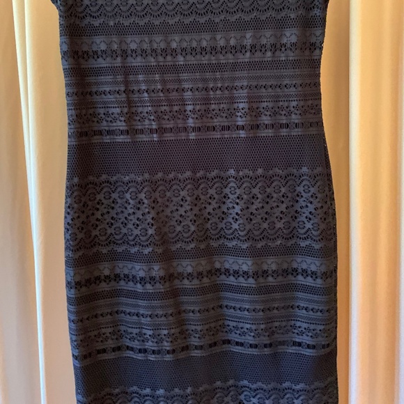 Banana Republic Black Stretch Lace Dress - Picture 5 of 7